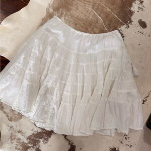 Free People Chic White Skirt